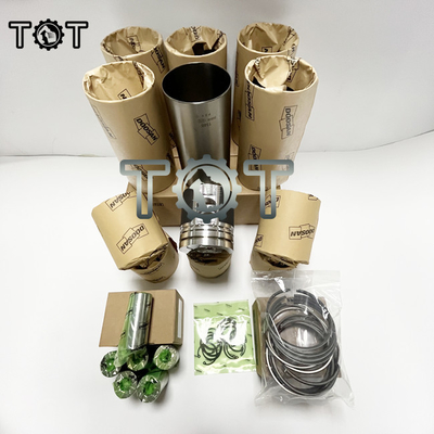 Doosan Ekskavatör Motor Parçaları DH300-5 DH300-7 DH370-7 Silindir Gömleği Piston Halkası Gömlek Seti
