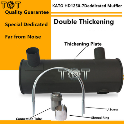 KATO HD1250-7 6D22T Ekskavatör Motor Egzoz Susturucu ODM